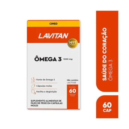 Lavitan Ômega 3 1000mg com 60 cápsulas